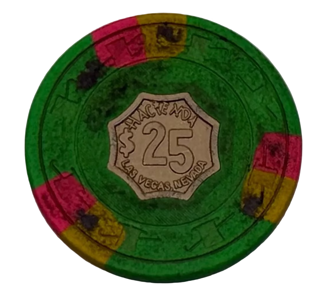 Hacienda Casino Las Vegas Nevada $25 Chip 1974
