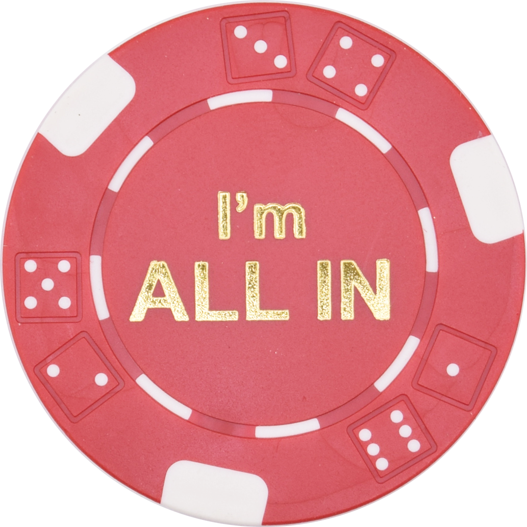 I'm All In Texas Holdem Tournament Poker Chips