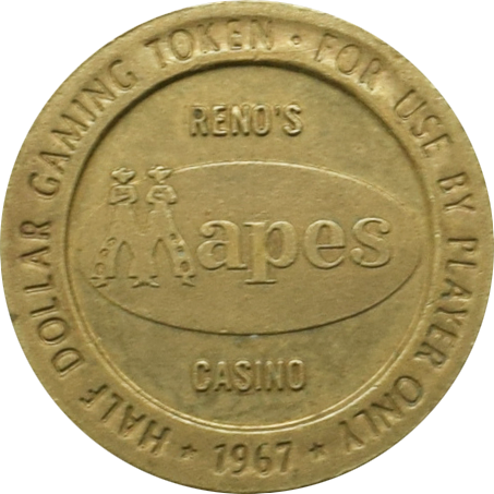 Mapes Casino Reno 50 Cent Gaming Token 1967