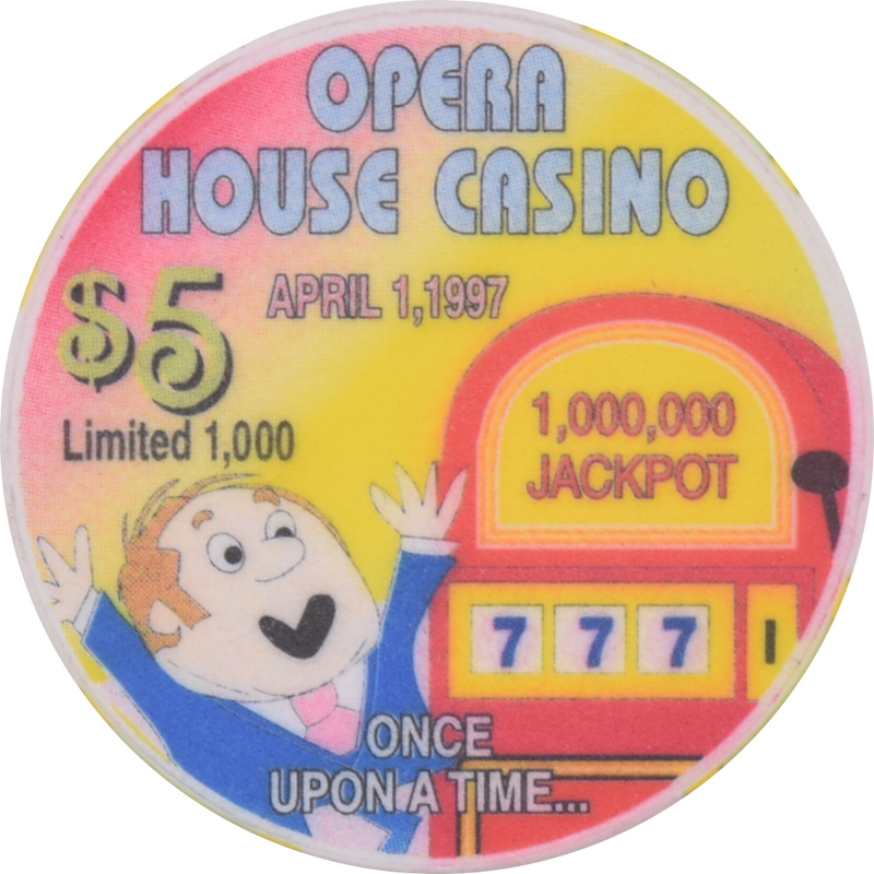 Opera House Casino Las Vegas Las Vegas $5 April Fools Day Chip 1997