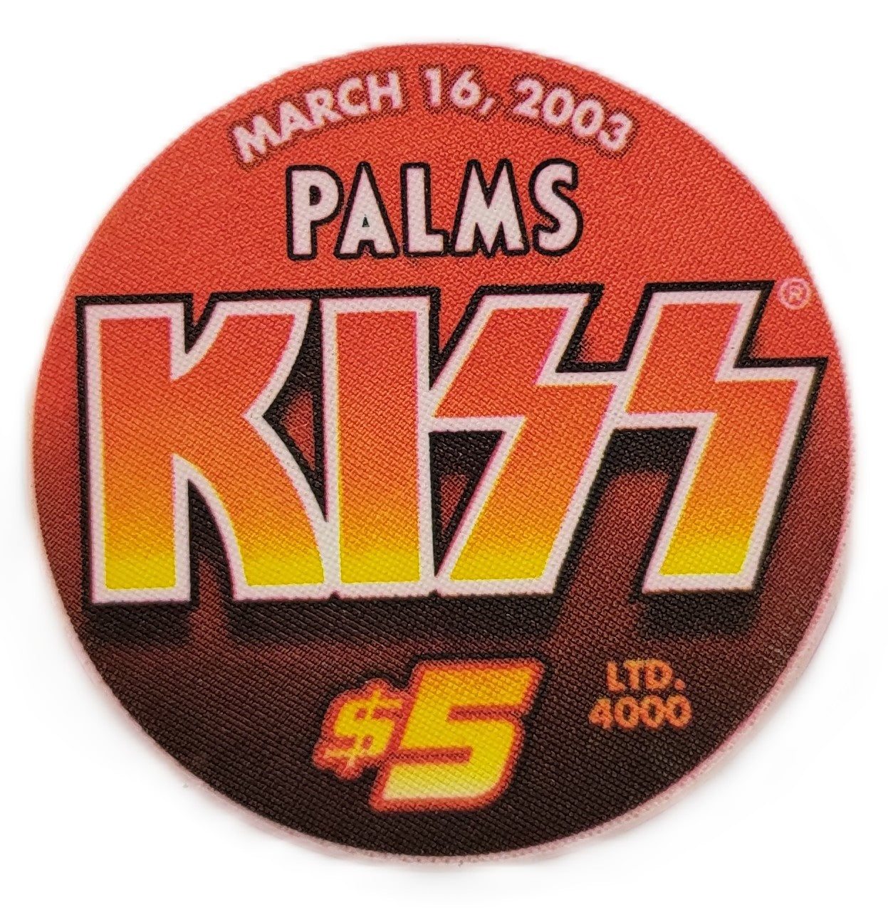 Palms Casino Las Vegas $5 KISS Logo Chip 2003