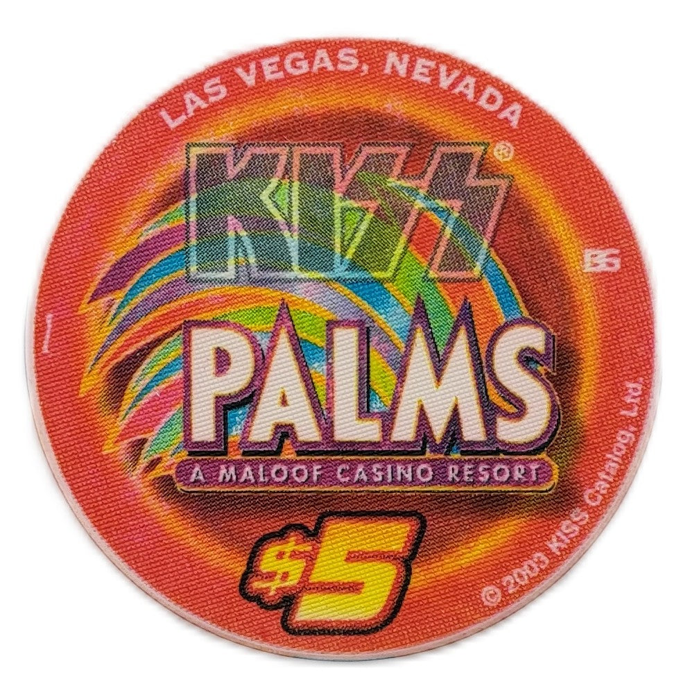Palms Casino Las Vegas $5 KISS Guitars Chip 2003