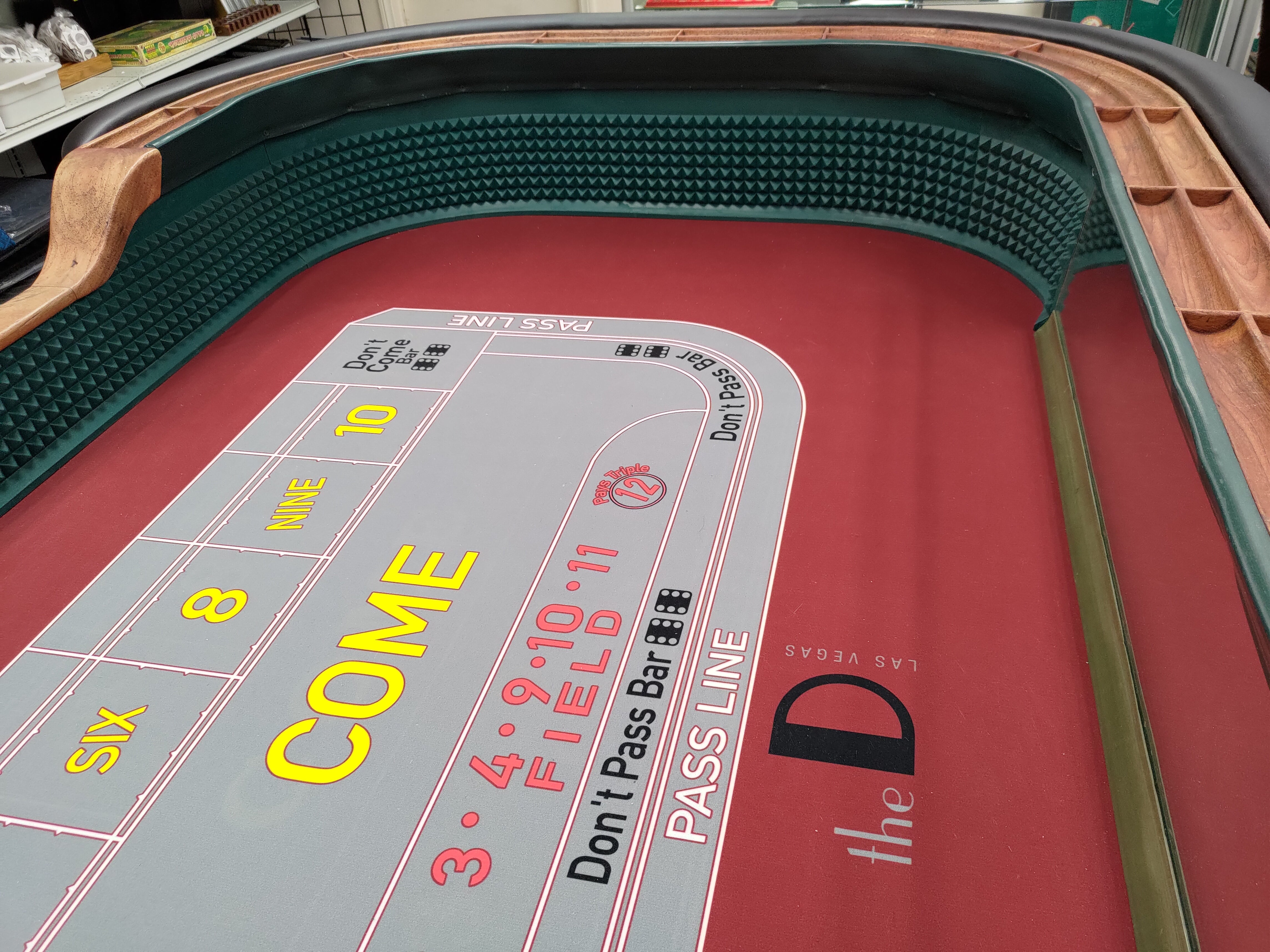 Refurbished Nevada Palace Casino Las Vegas 14ft Craps Table