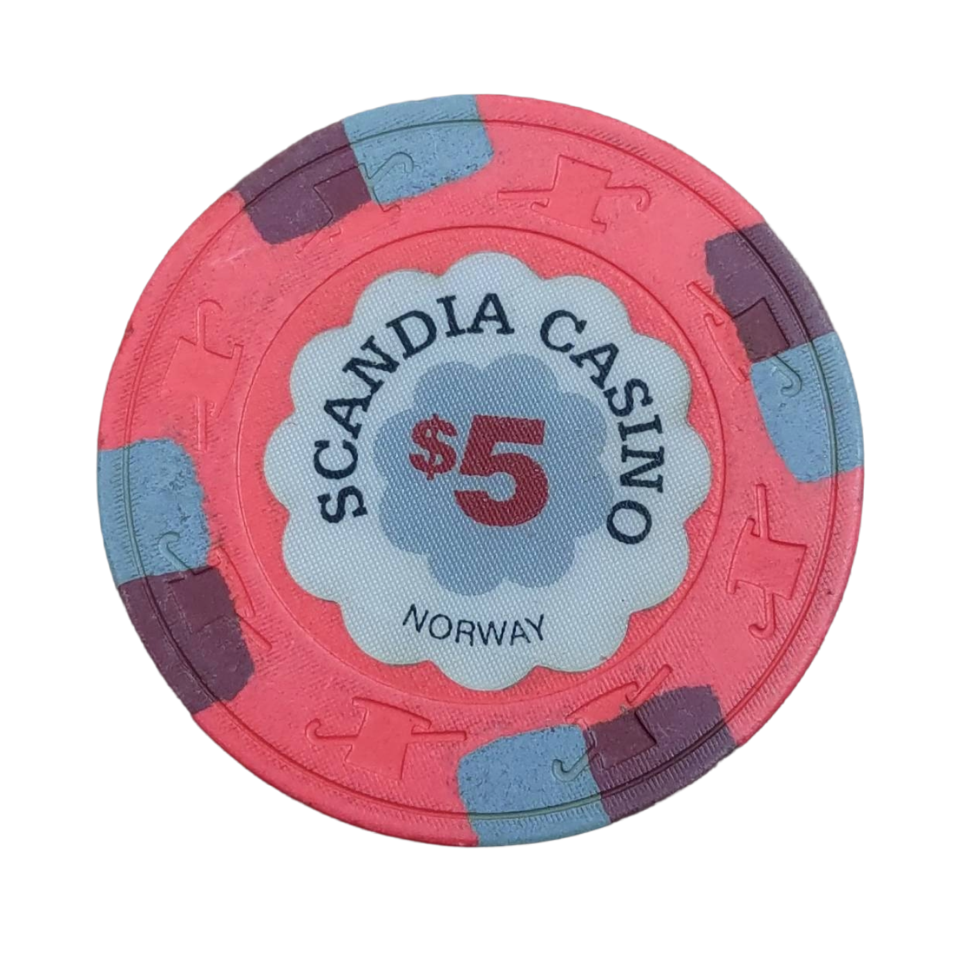 Scandia Casino $5 Chip Paulson Fantasy Used