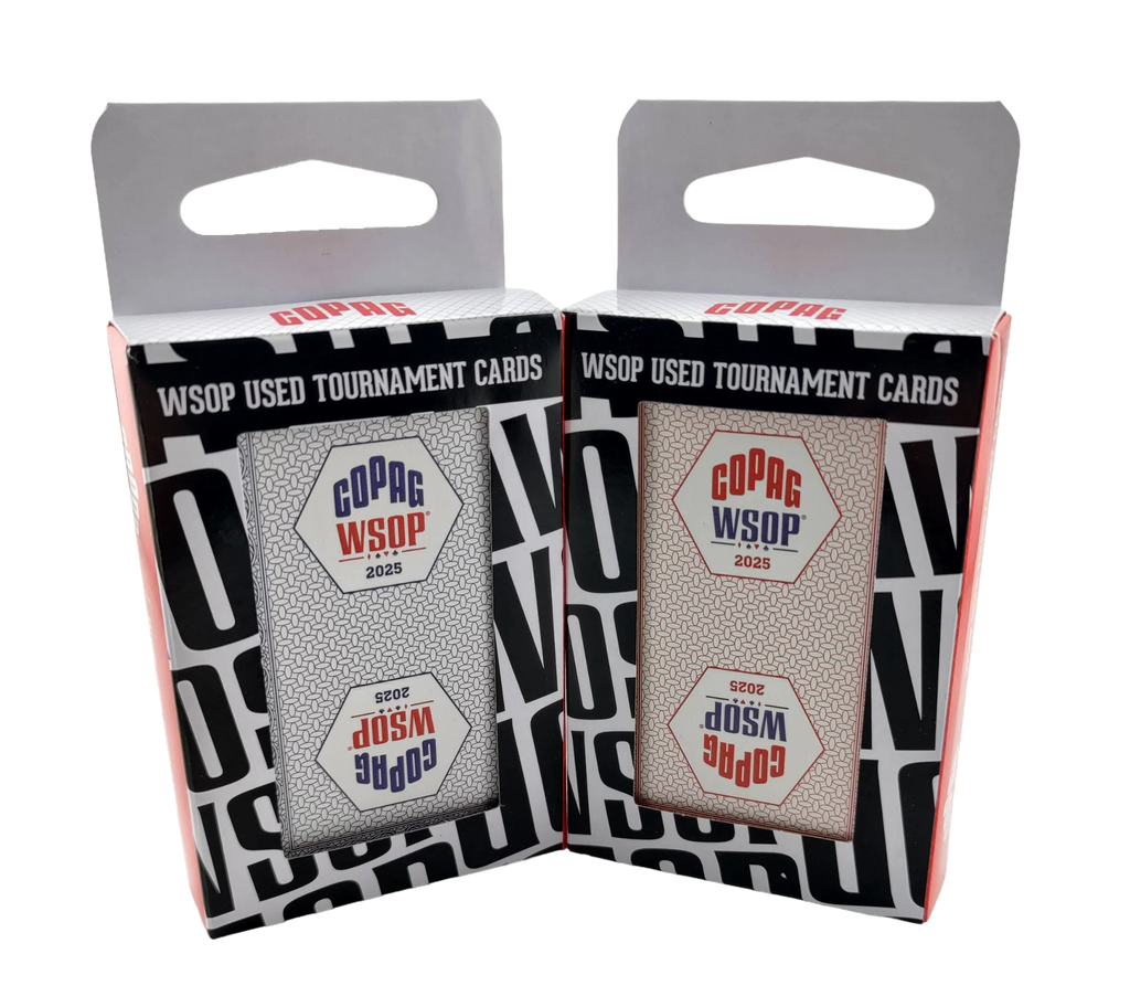 Copag 2025 WSOP Played 100% Plastic Playing Cards Bridge Narrow 2-deck