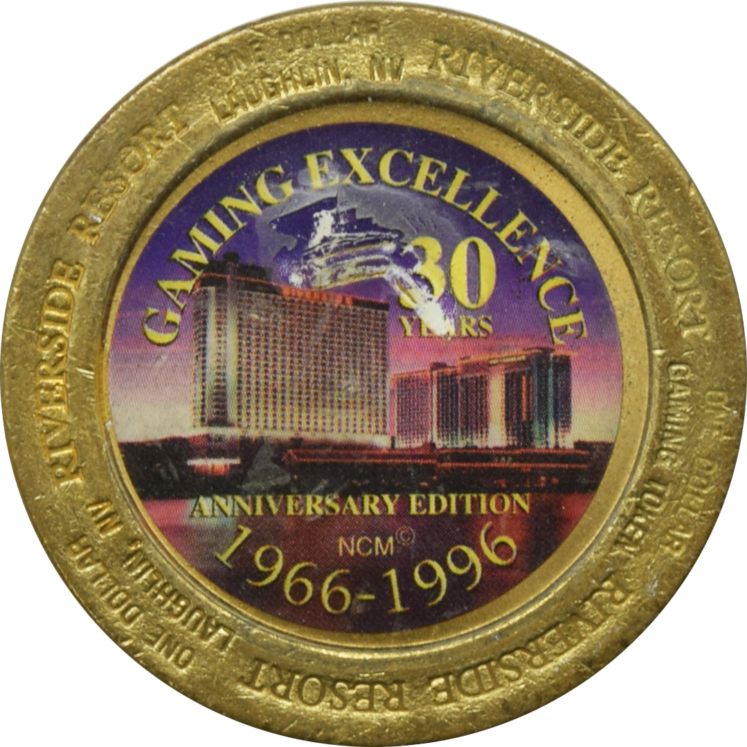 Riverside Hotel / Casino Reno Nevada $1 1939 Lancia Misteriace Token 1996