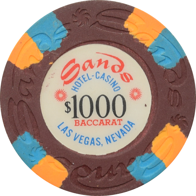 Sands Casino Las Vegas Nevada $1000 Baccarat Chip 1970s