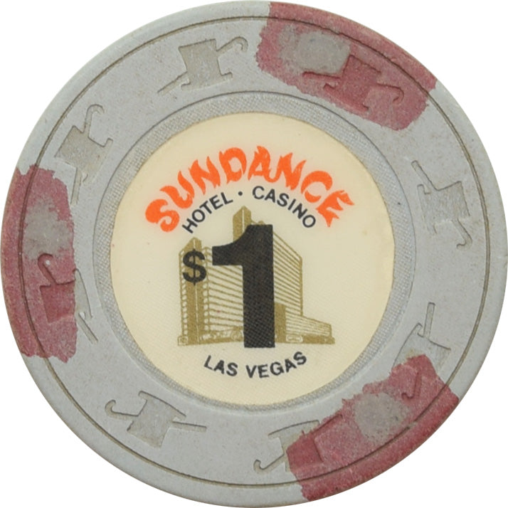 Sundance Casino Las Vegas Nevada $1 H&C Mold Chip 1980