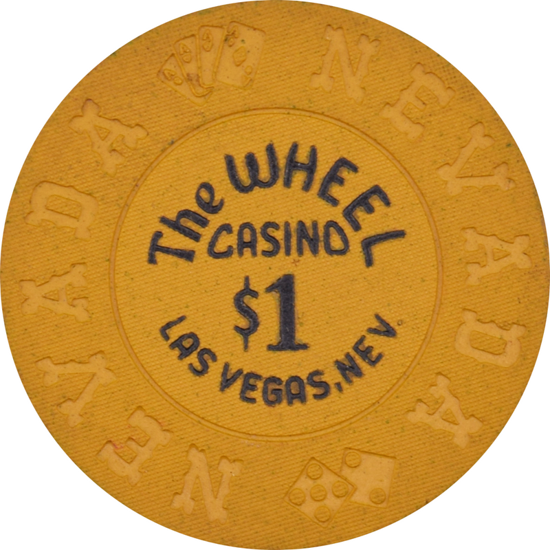 The Wheel Casino Las Vegas Nevada $1 Chip 1974