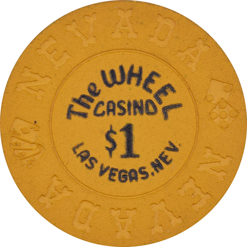 The Wheel Casino Las Vegas Nevada $1 Chip 1974