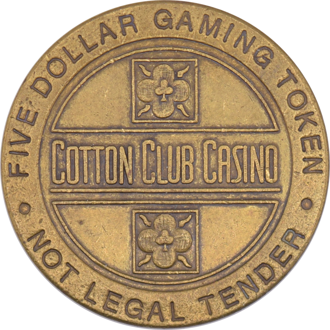 Cotton Club Casino Greenville Mississippi $5 Token