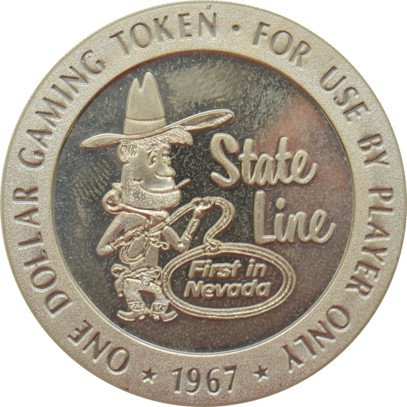 State Line Casino Wendover Nevada $1 Token 1967