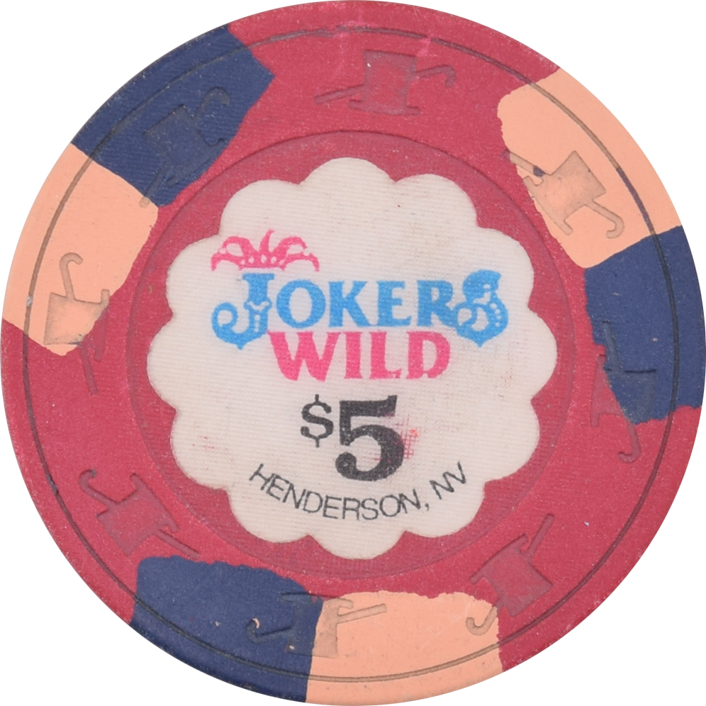 Jokers Wild Casino Henderson Nevada $5 Chip 1993