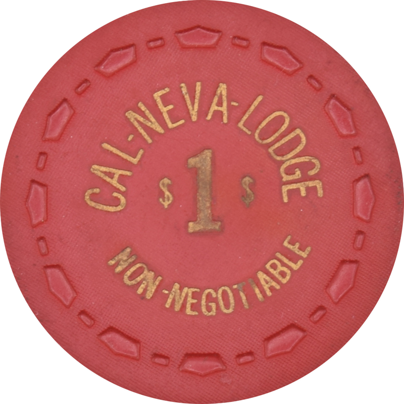 Cal-Neva Lodge Casino Lake Tahoe Nevada $1 Non-Negotiable Chip 1970