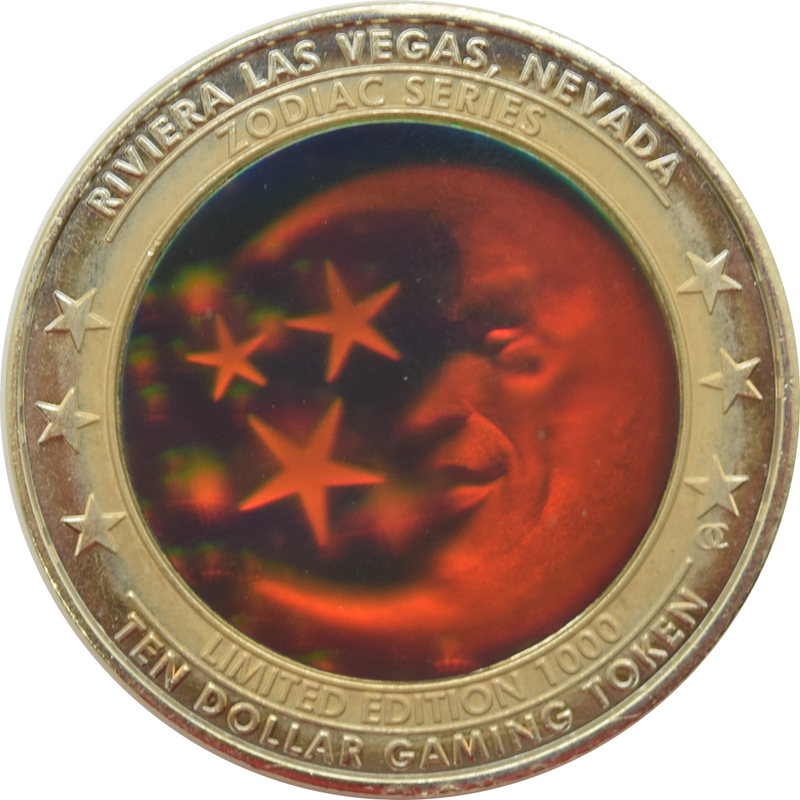 Riviera Casino Las Vegas "Capricorn" $10 Zodiac Hologram Token 2002
