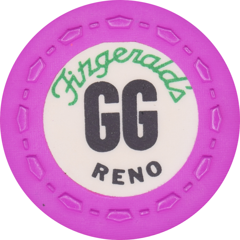 Fitzgeralds Casino Reno Nevada GG Purple Roulette Chip 1976