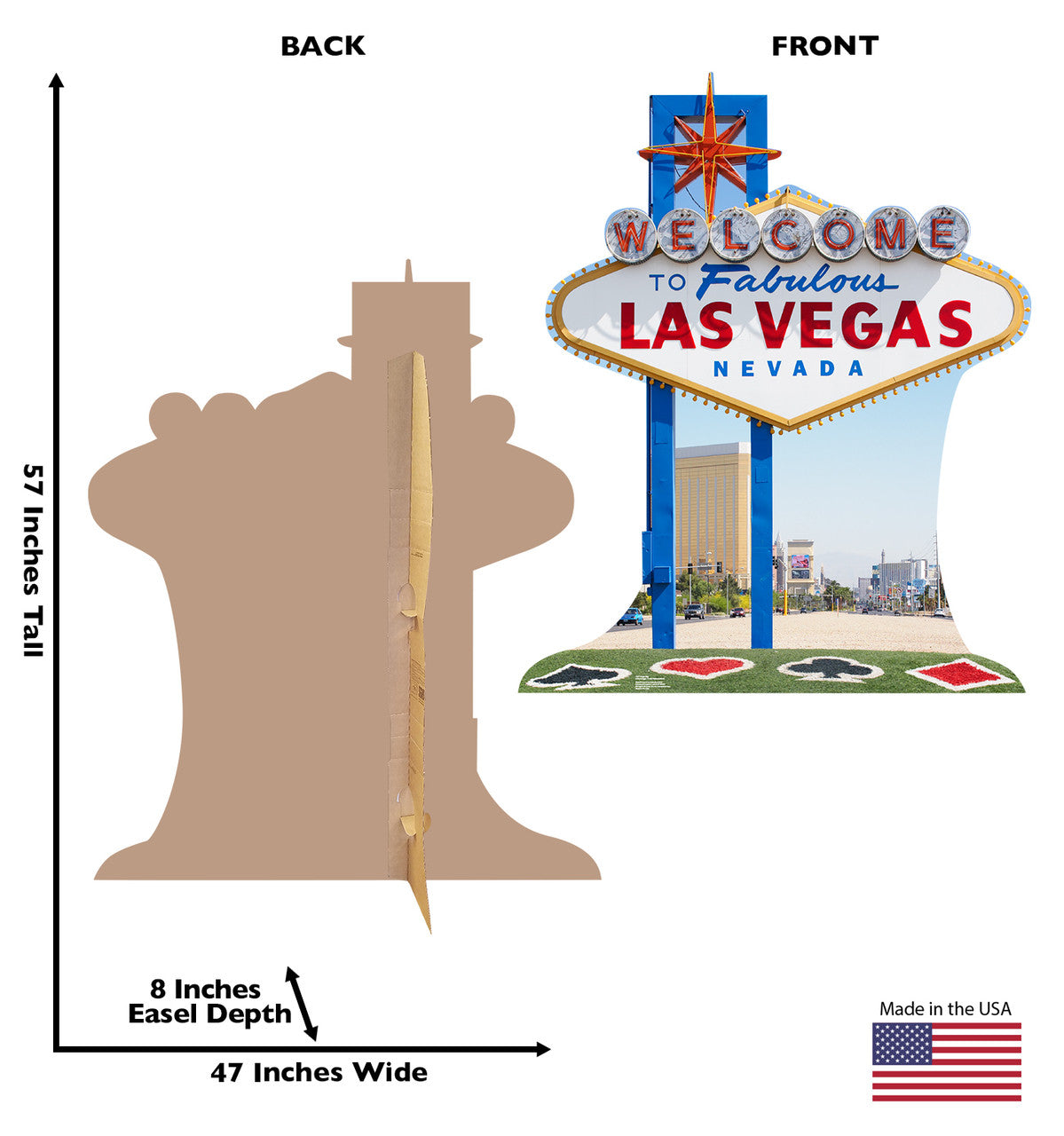 Las Vegas Sign Cardboard Cutout