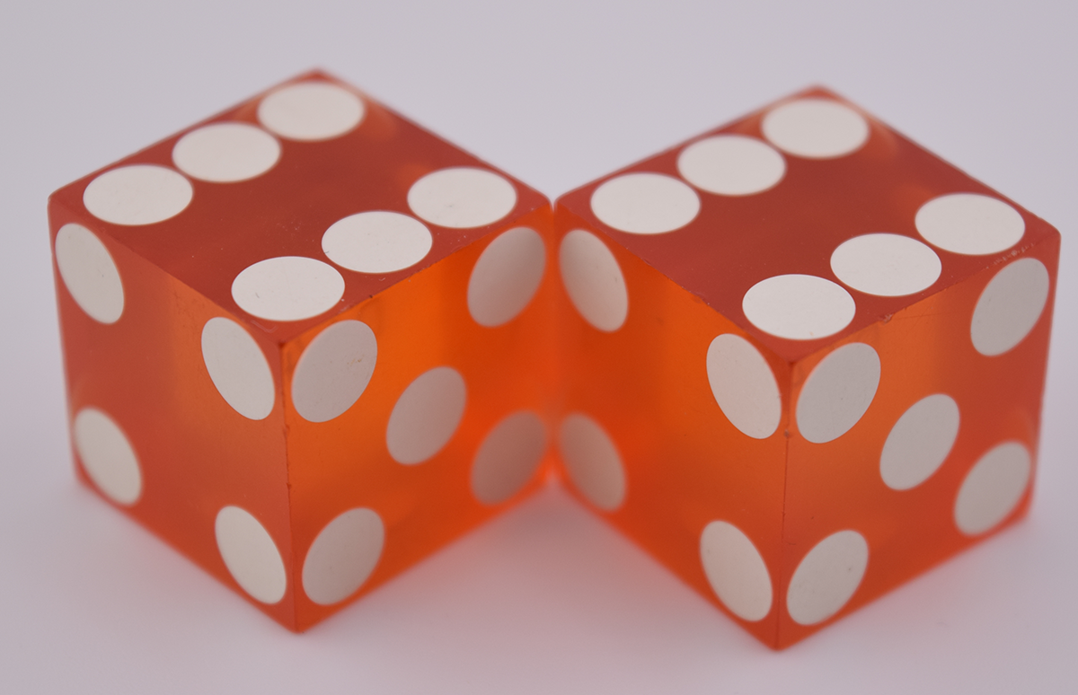 Dunes Casino Dice Las Vegas Nevada Matching Numbers