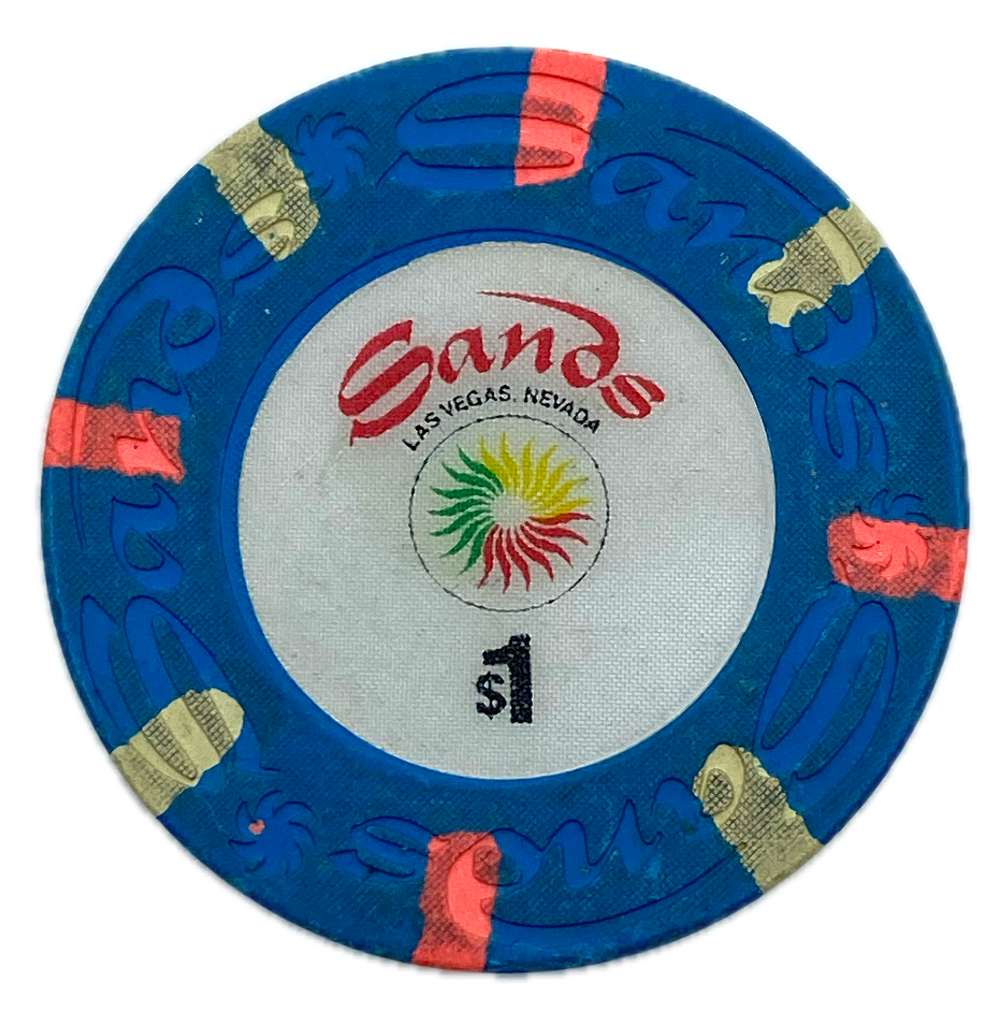 Sands Casino Las Vegas Nevada $1 Chip 1989