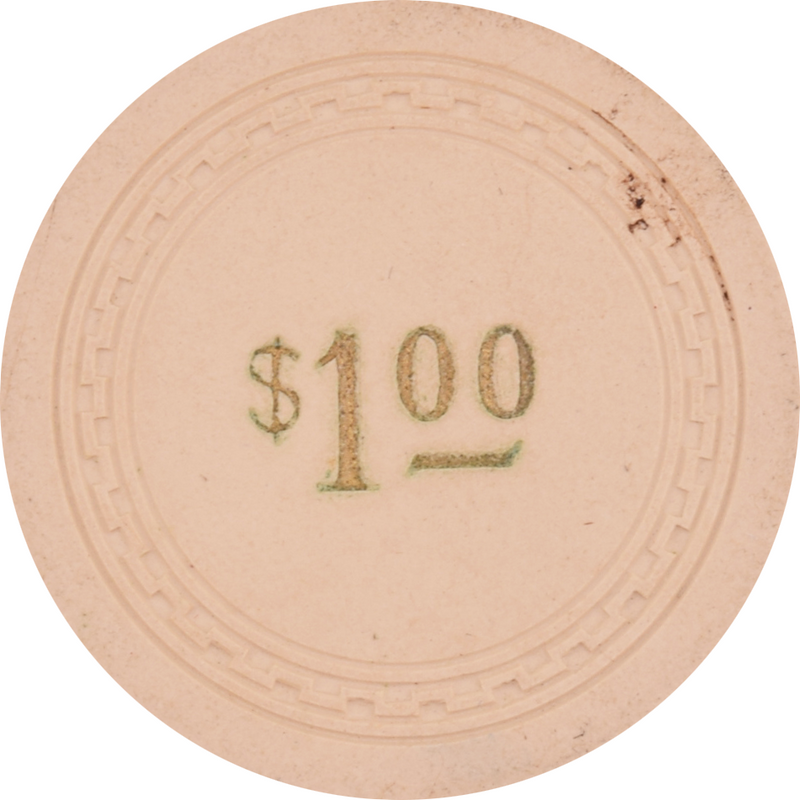 Tahoe Colonial Casino lake Tahoe Nevada $1 Chip 1955