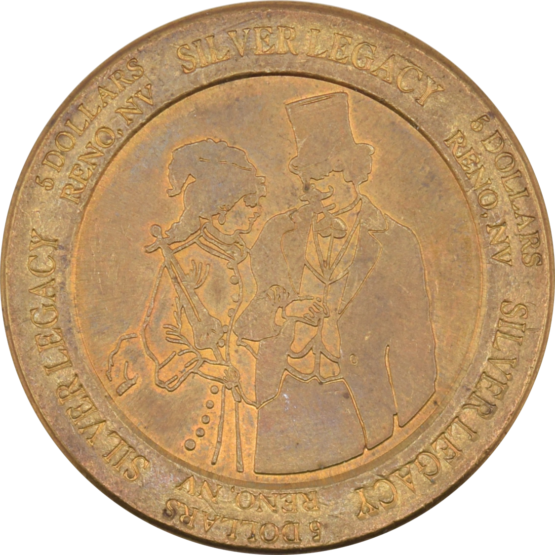 Silver Legacy Casino Reno Nevada $5 Token 1995
