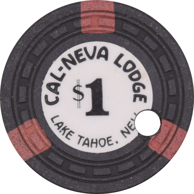 Cal-Neva Lodge Casino Lake Tahoe Nevada $1 Cancelled Chip 1955