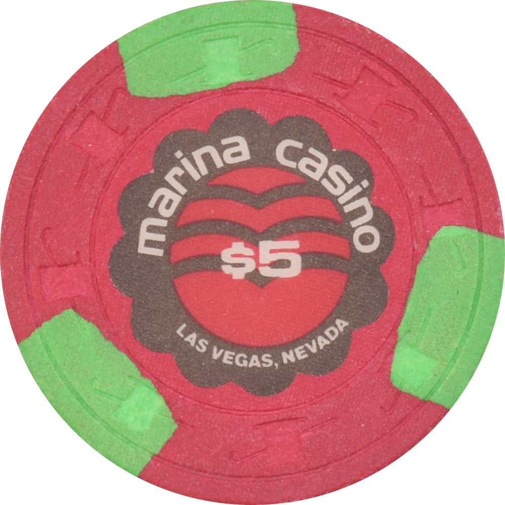 Marina Casino Las Vegas Nevada $5 Chip 1975