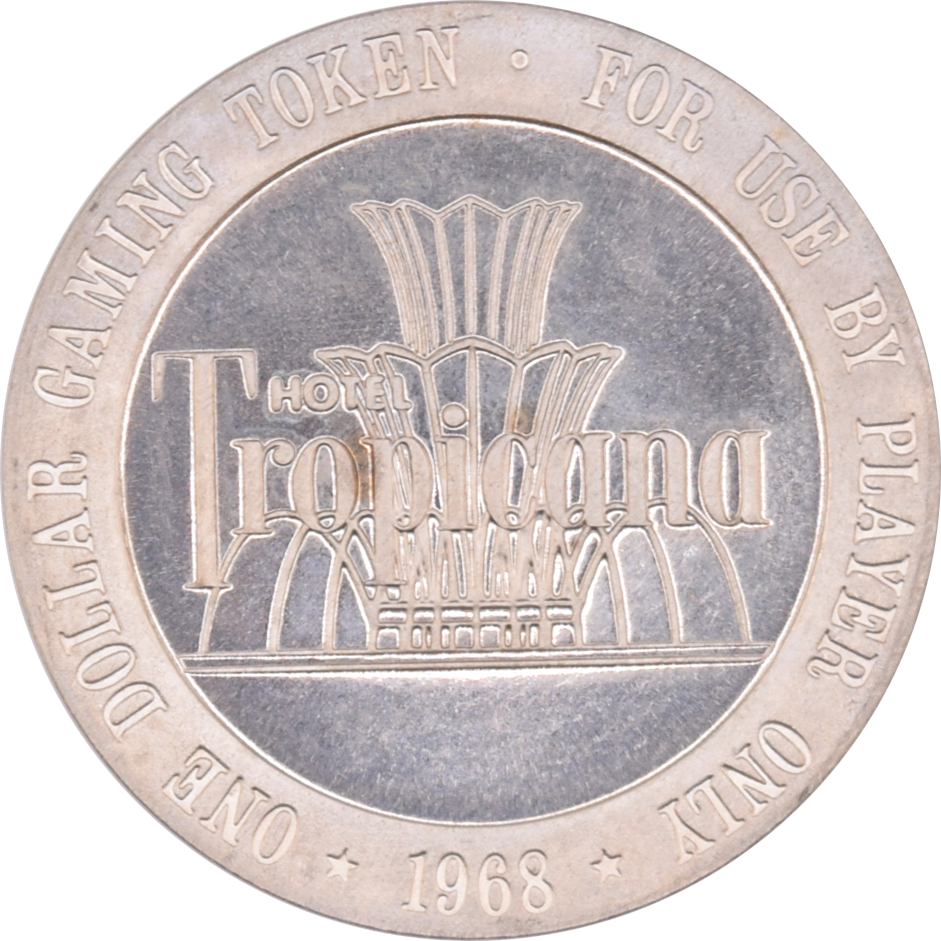 Tropicana Casino Las Vegas Nevada $1 Token 1968