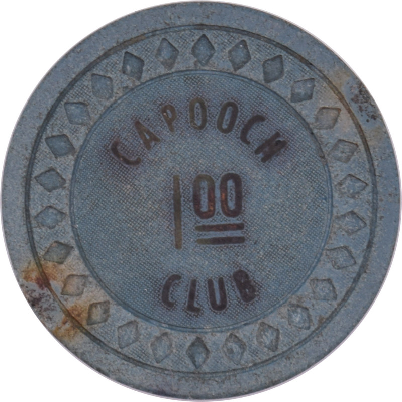 Capooch Club Casino Gerlach Nevada $1 Chip 1932