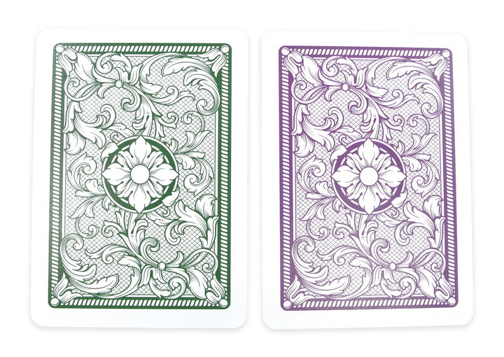 Copag Legacy Green/Purple Poker Size Jumbo Index 2 Deck Setup