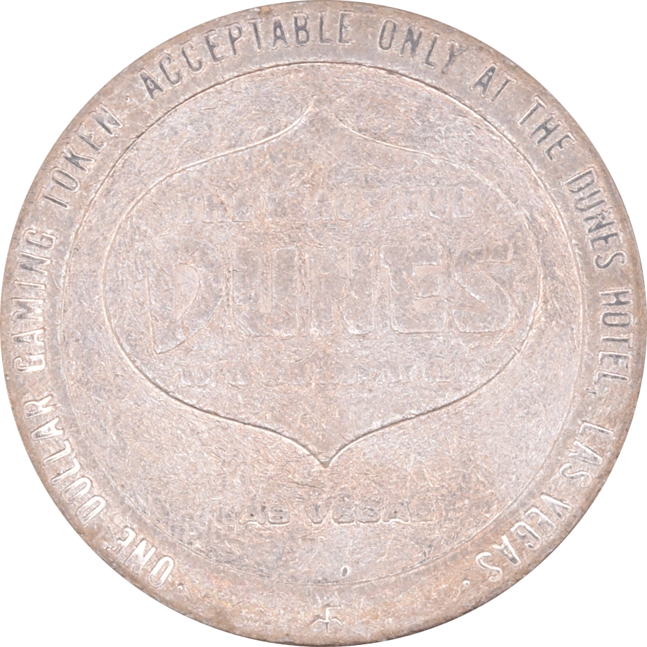 Dunes Casino Las Vegas Nevada $1 Token 1979