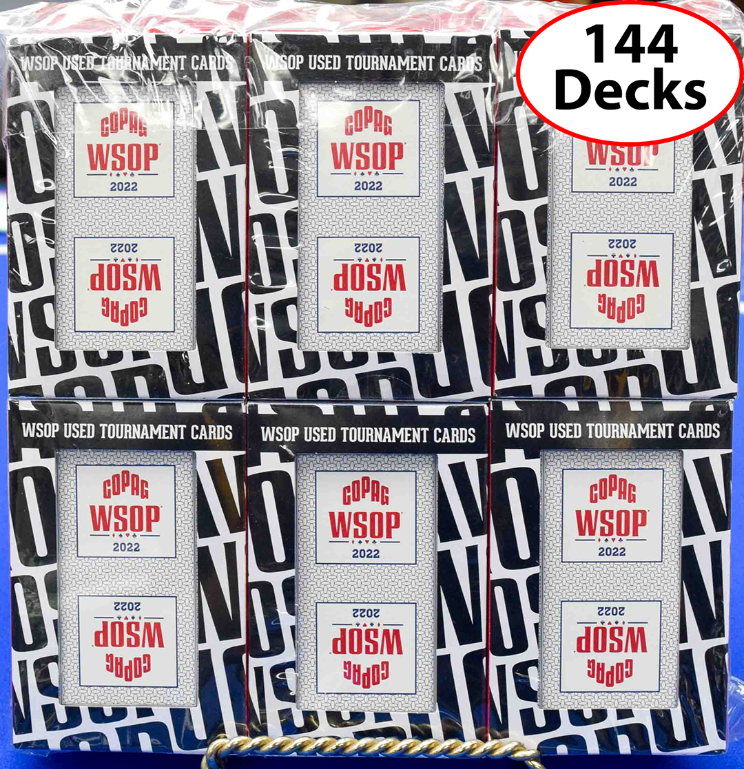 144 Used Blue Decks WSOP 2022 Copag Plastic Playing Cards Bridge Size