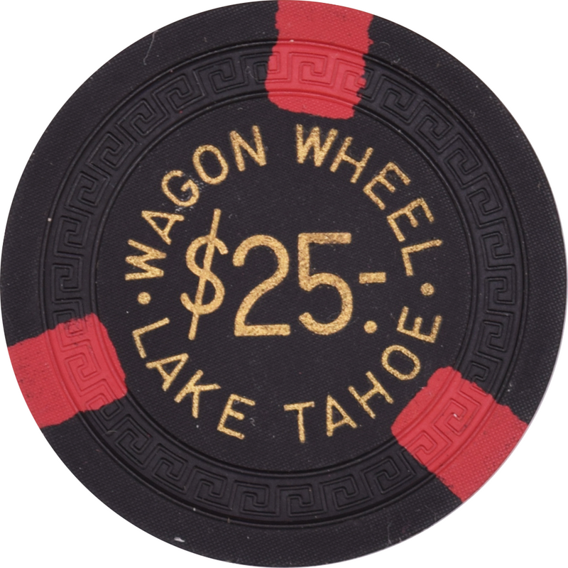 Harvey's (Wagon Wheel) Casino Lake Tahoe Nevada $25 Chip 1950s