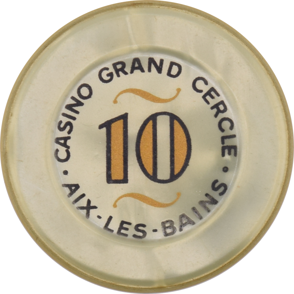 Casino Grand Cercle Aix les Bains France 10FRF 37mm Jeton