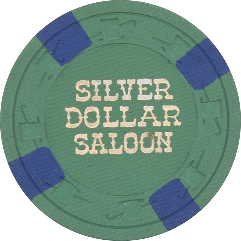 Silver Dollar Saloon Casino Las Vegas Nevada $5 Chip 1960s
