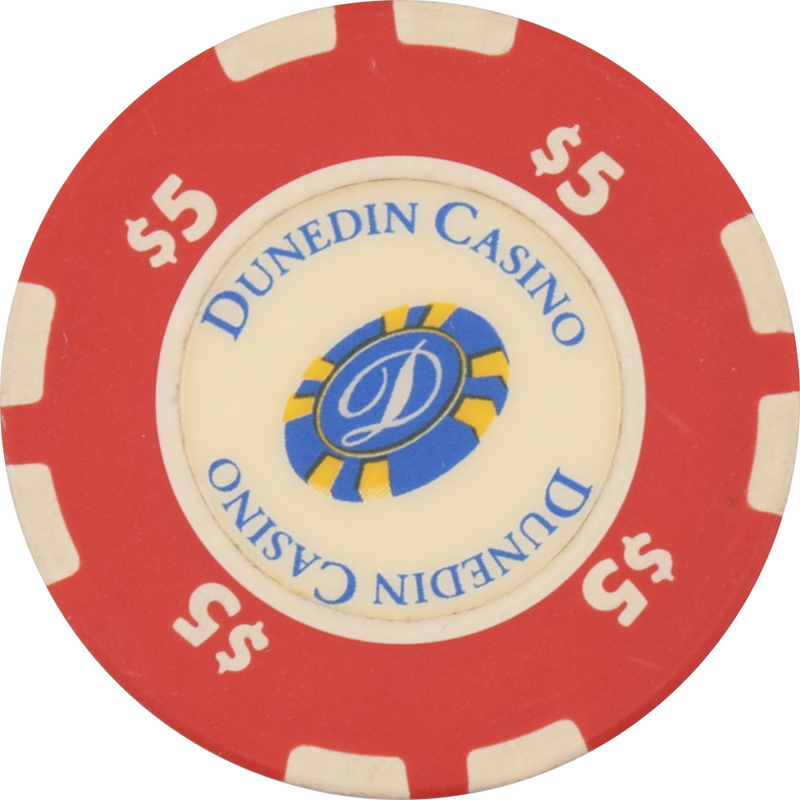 Dunedin Casino Dunedin New Zealand $5 Chip