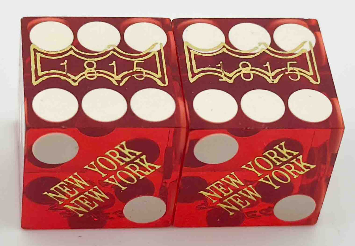 New York New York Casino Used Red Dice Las Vegas NV