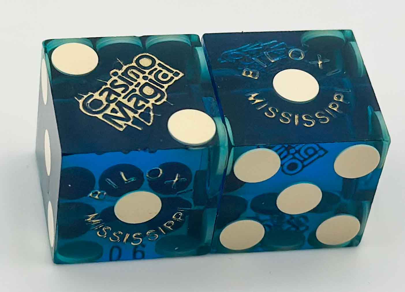 Casino Magic Used Blue Dice Biloxi Mississippi