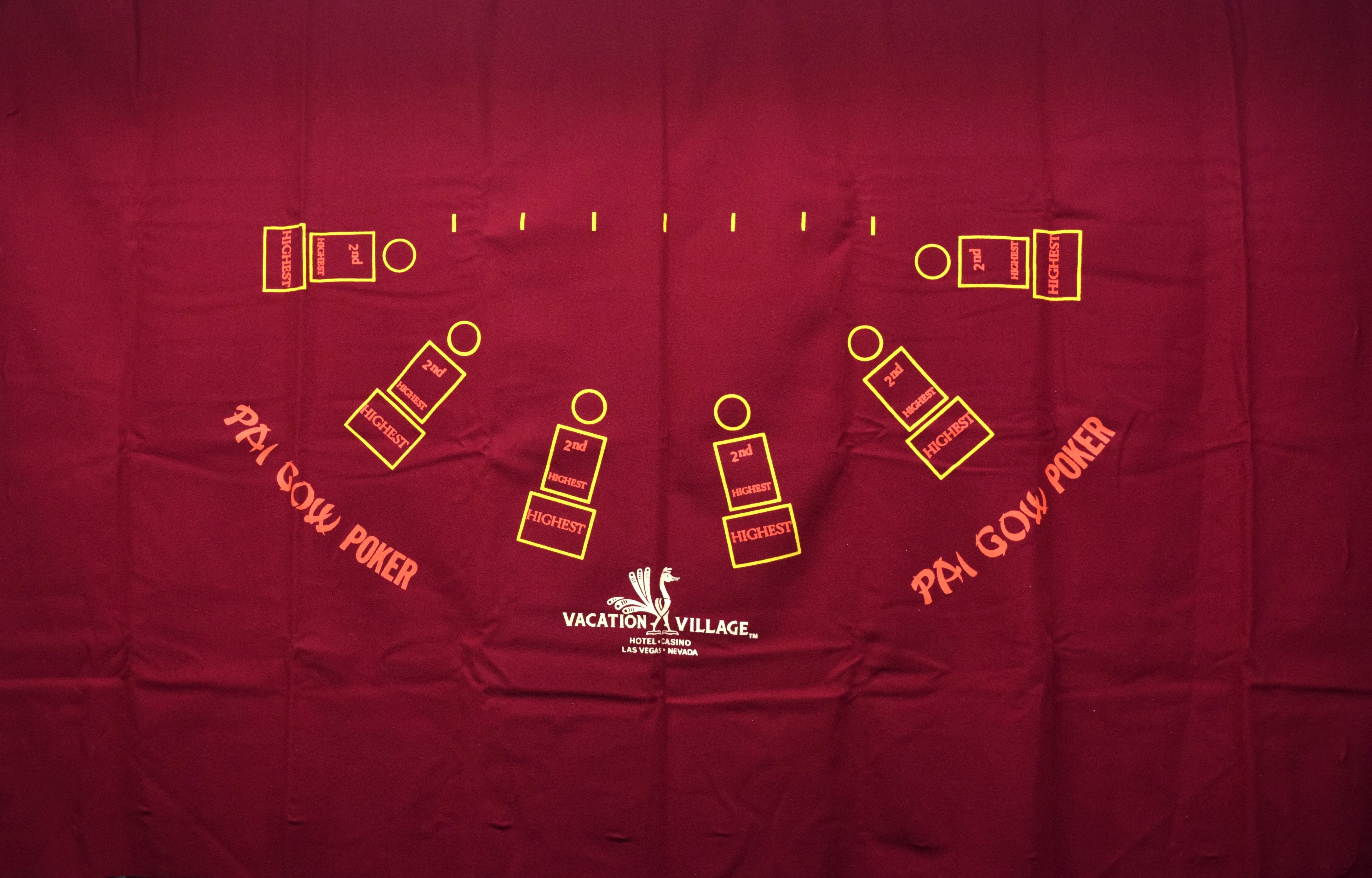 Vacation Village Casino Las Vegas Nevada New Pai Gow Layout