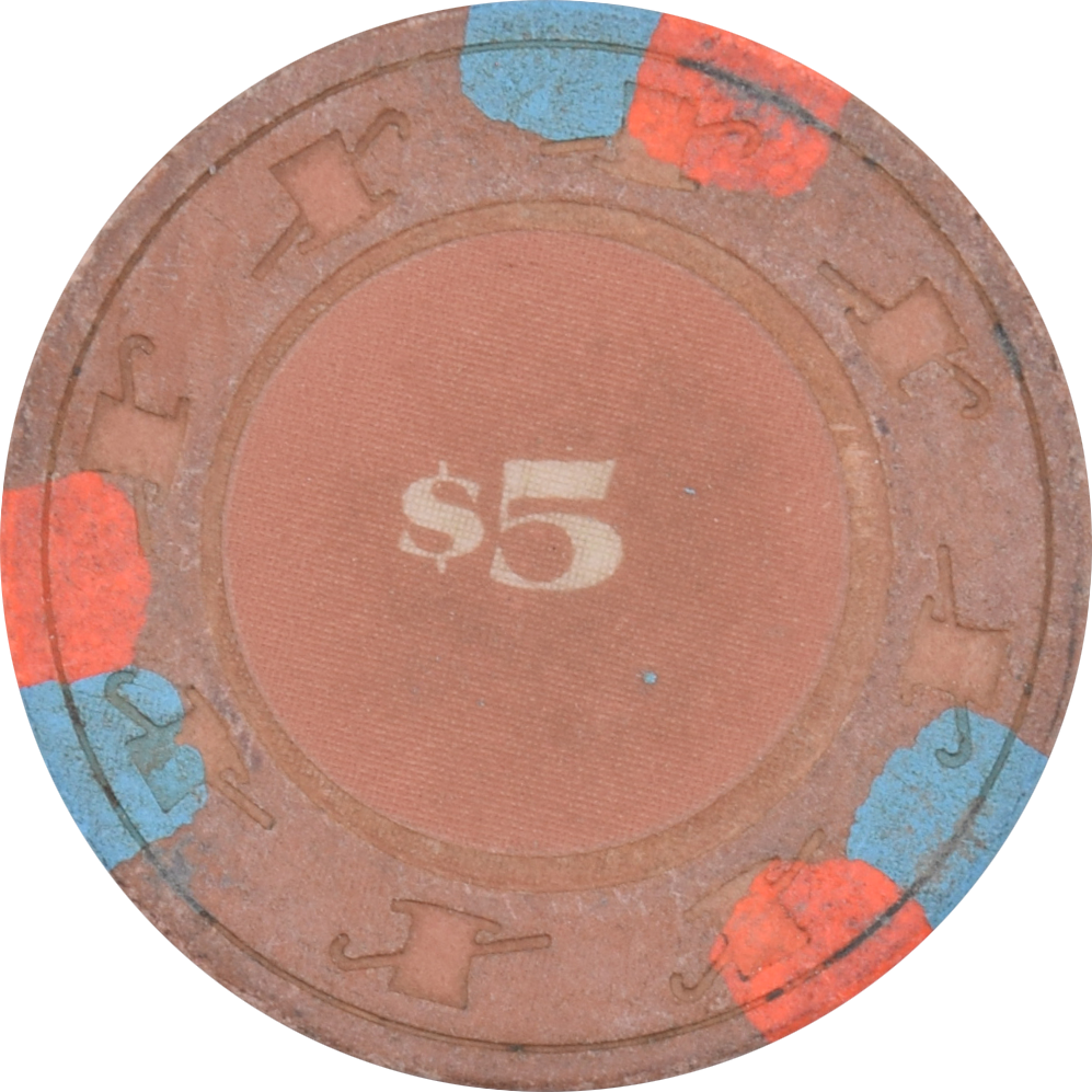 Garden City Casino San Jose California $5 Tan Chip