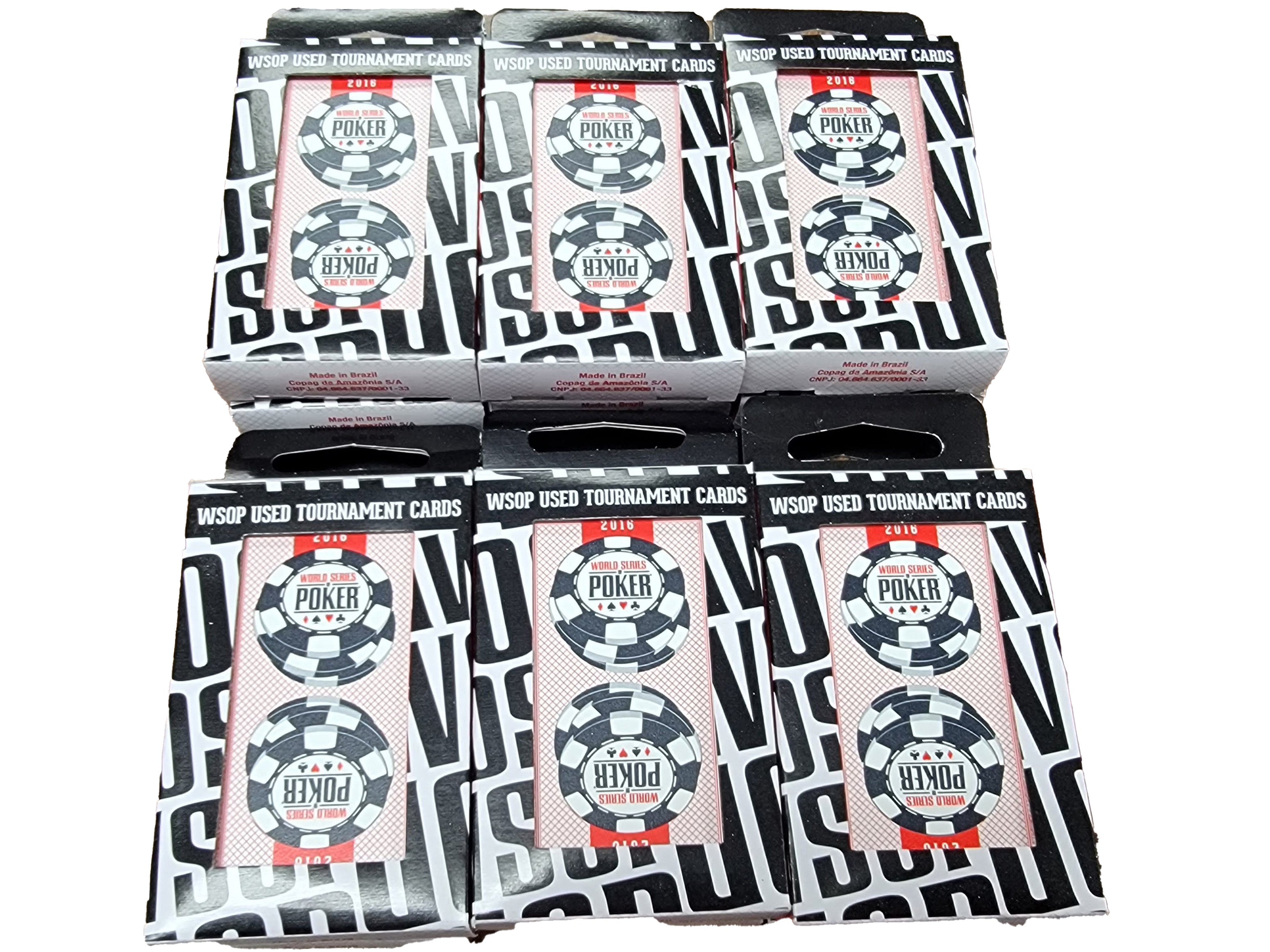 12 WSOP Copag Used Decks 2016