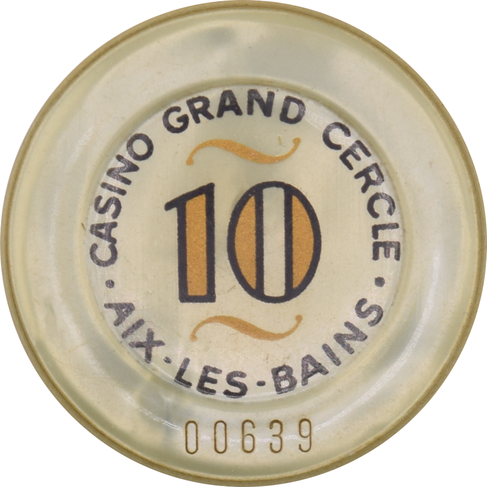 Casino Grand Cercle Aix les Bains France 10FRF 37mm Jeton