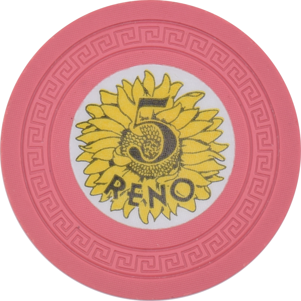 Sunflower Casino Reno Nevada $5 Chip 1949
