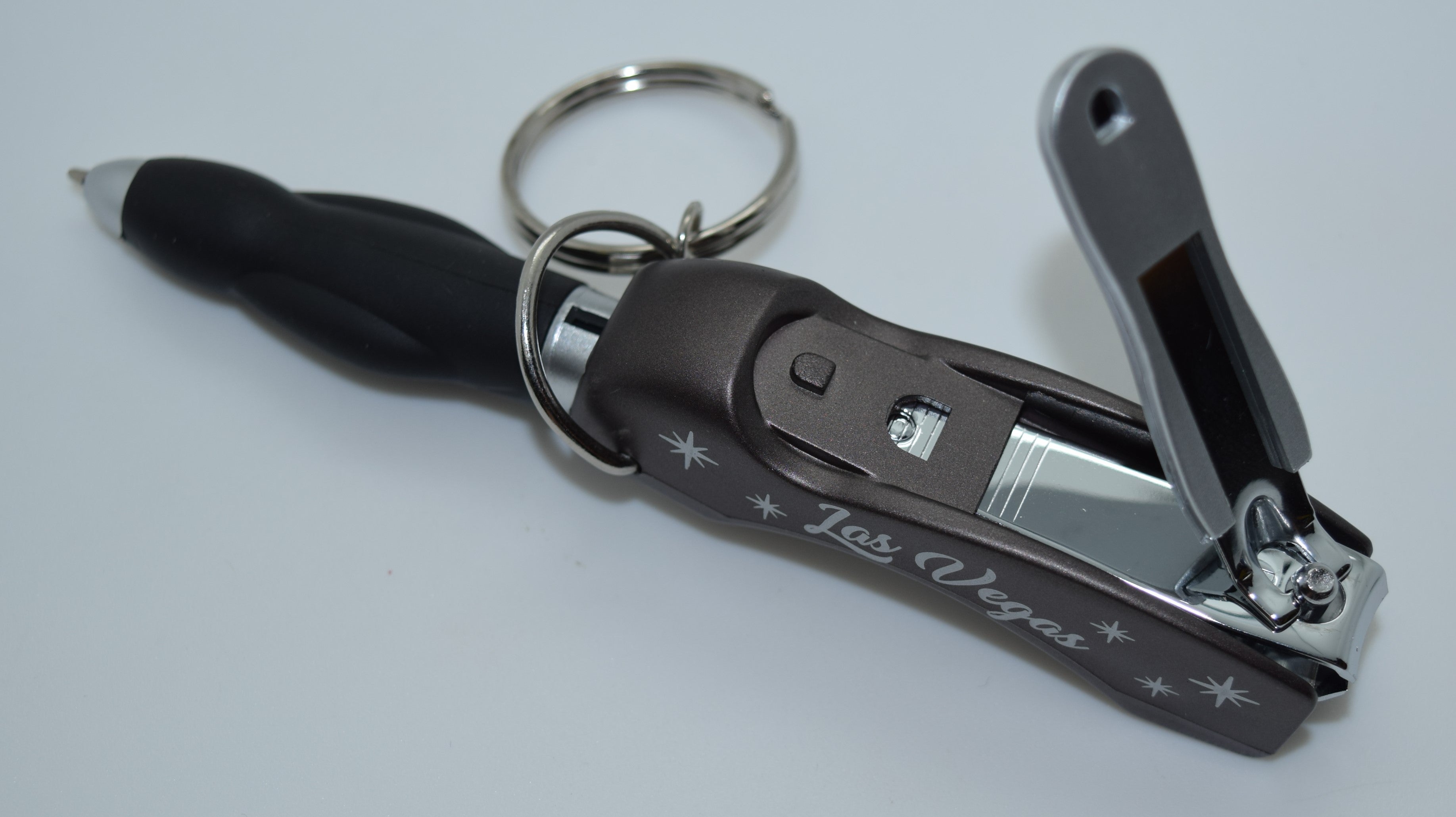 Key Chain Las Vegas Multi-Use Nail Clipper/Retracting Pen