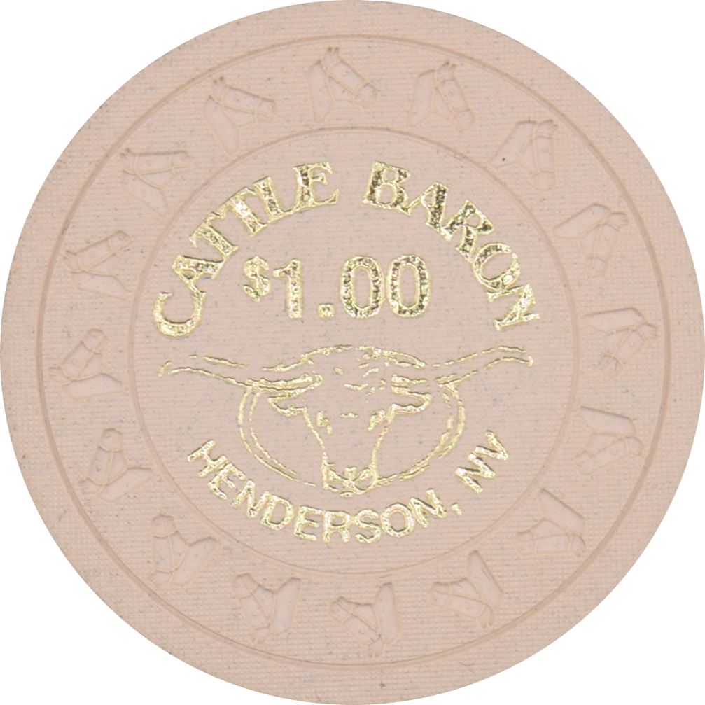 Cattle Baron Casino Henderson Nevada $1 Chip 1991