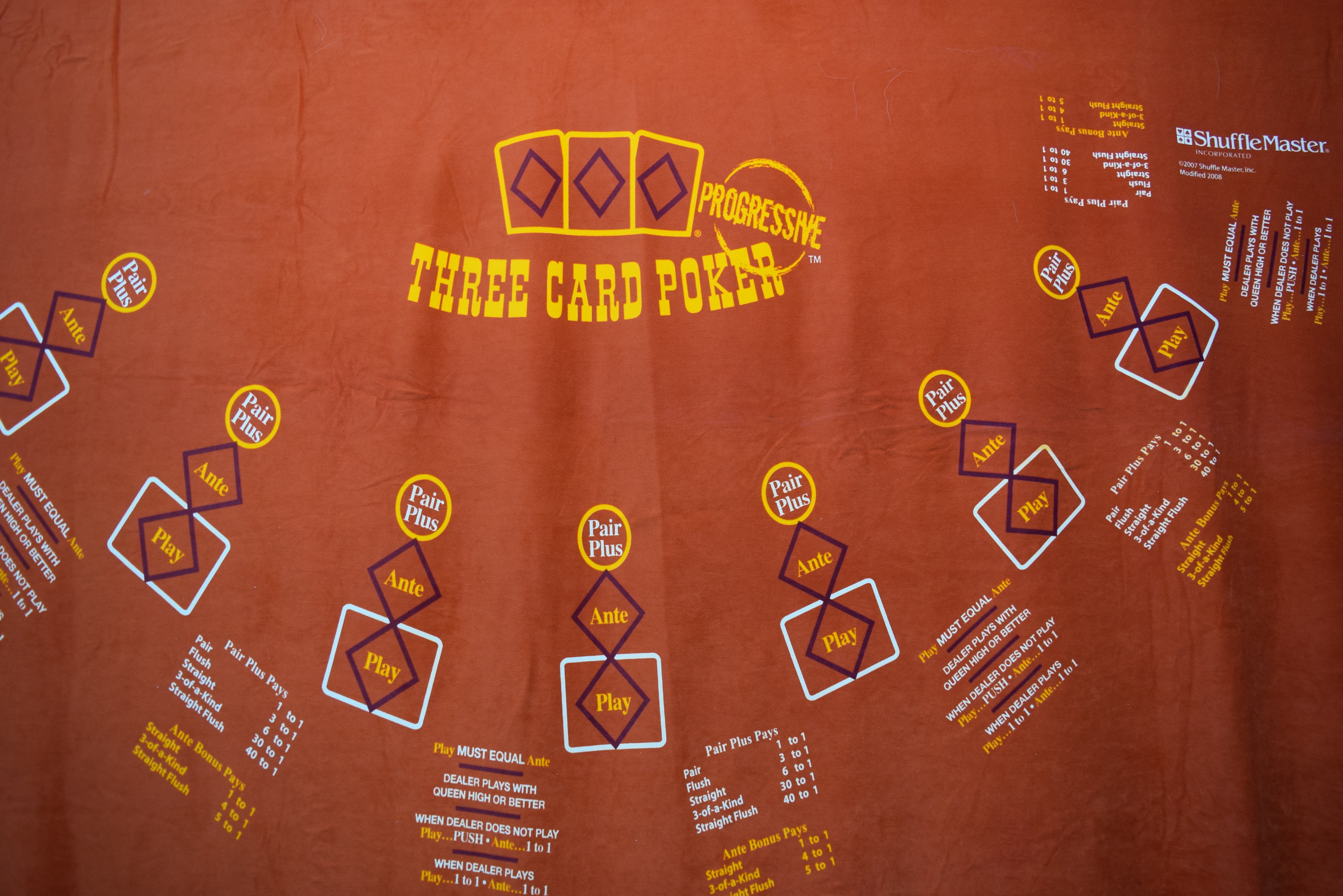 Golden Nugget Casino Las Vegas Nevada New Three Card Poker Layout