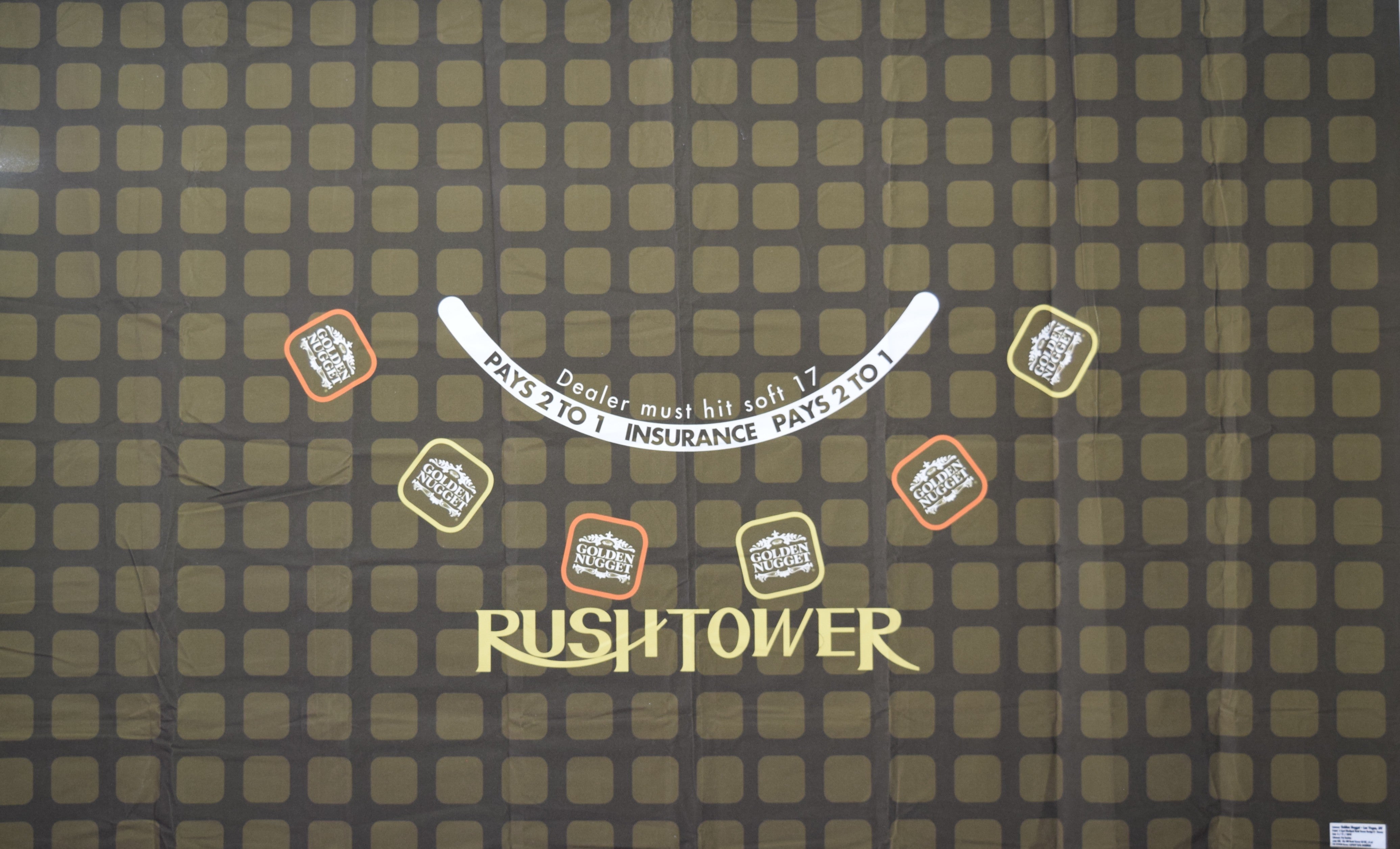 Golden Nugget Casino Las Vegas Nevada New Rush Tower Blackjack Layout