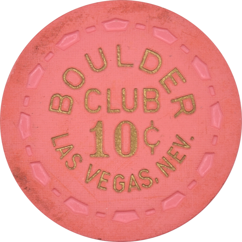 Boulder Club Casino Las Vegas Nevada 10 Cent Chip 1950s