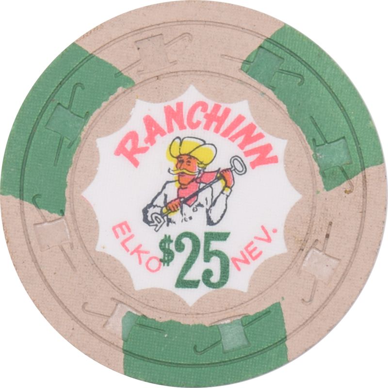 Ranchinn Casino Elko Nevada $25 Chip 1960