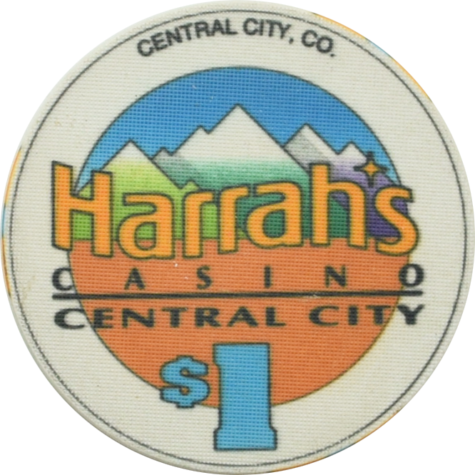 Harrah's Casino Central City Colorado $1 Chip